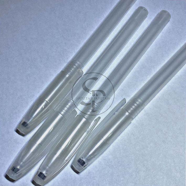 

Wadah Pen Silver Bolpen Kulit Leather Pen Penanda Pola