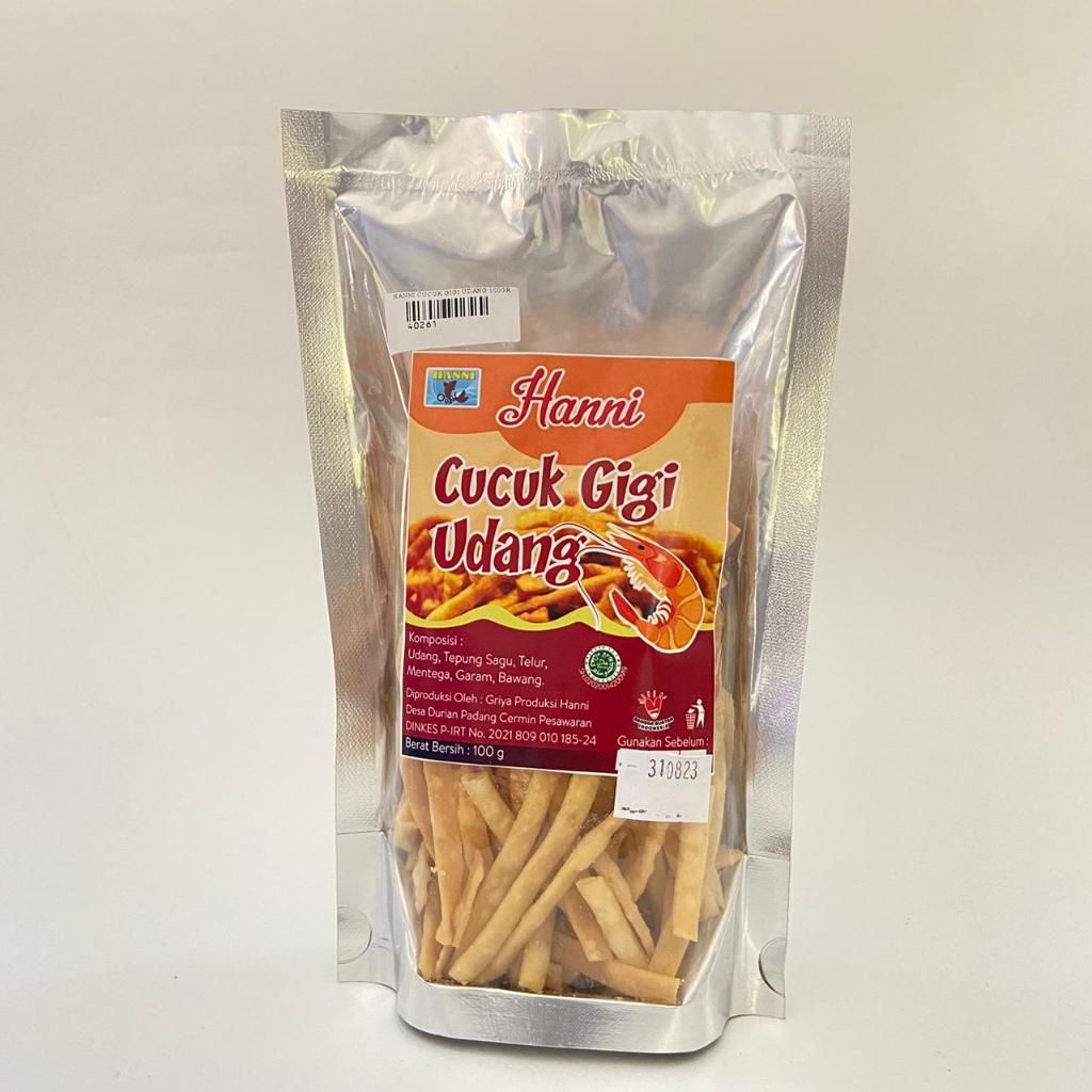 Cucuk gigi udang Hanni 100 gram snack khas lampung