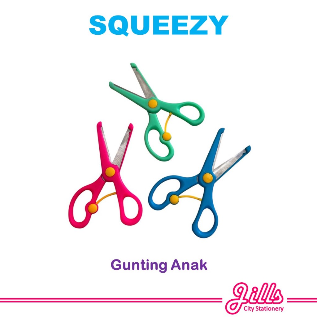 

Squeezy Gunting Anak / Kids Scissor