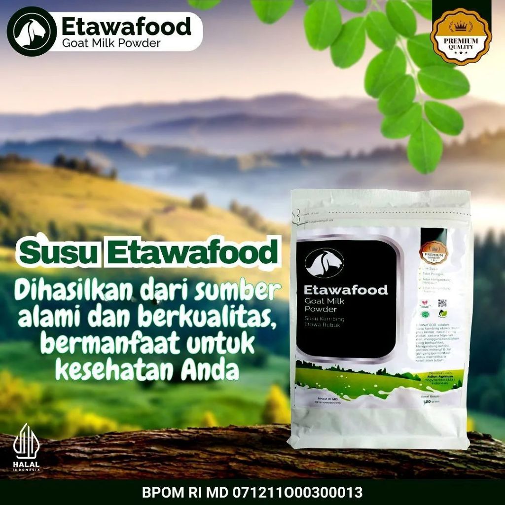 

Etawafood Susu Kambing Etawa Bubuk Rendah Gula Etawa Food Untuk Daya Tahan Tubuh