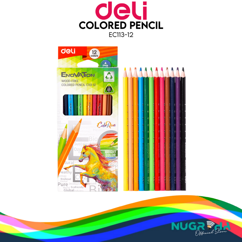 

PENSIL WARNA DELI 12 W C113-12 WARNA PANJANG