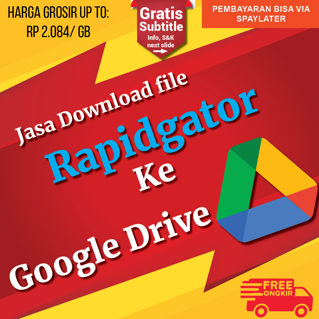 [Link Google Drive] Rapidgator,  Hitfile, Mega Nz, Katfiles, Mediafire Converter, Gratis Pembuatan S