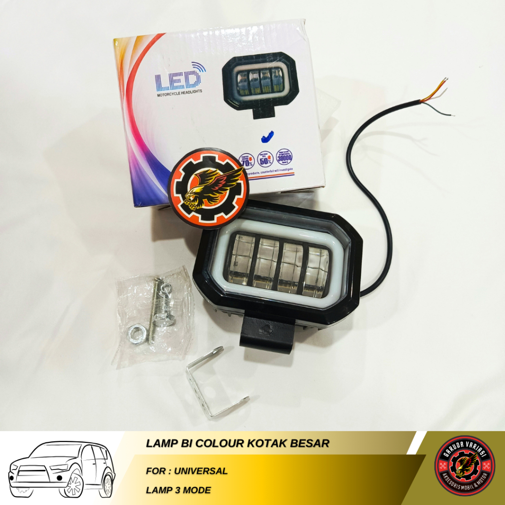 ORI LED Lamp BI Colour Kotak Lampu Tembak Sorot LED CWL 4 Mata KOTAK