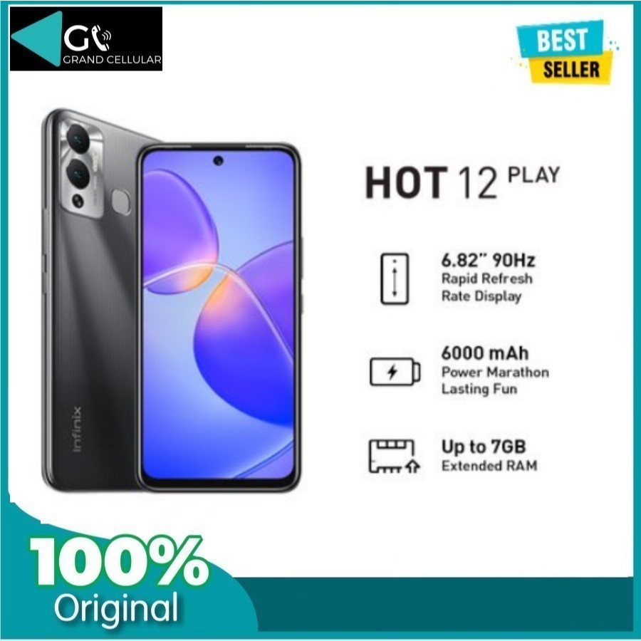 Infinix Hot 12 play 4/128GB FULLSET BERGARANSI