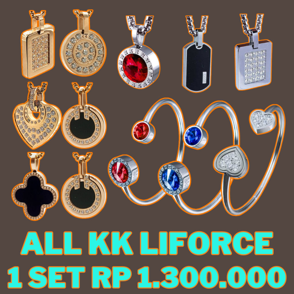 Dijamin ORIGINAL Kalung / Gelang Kesehatan KK Liforce Bracelet semua model ready Antiradiasi KK Indo