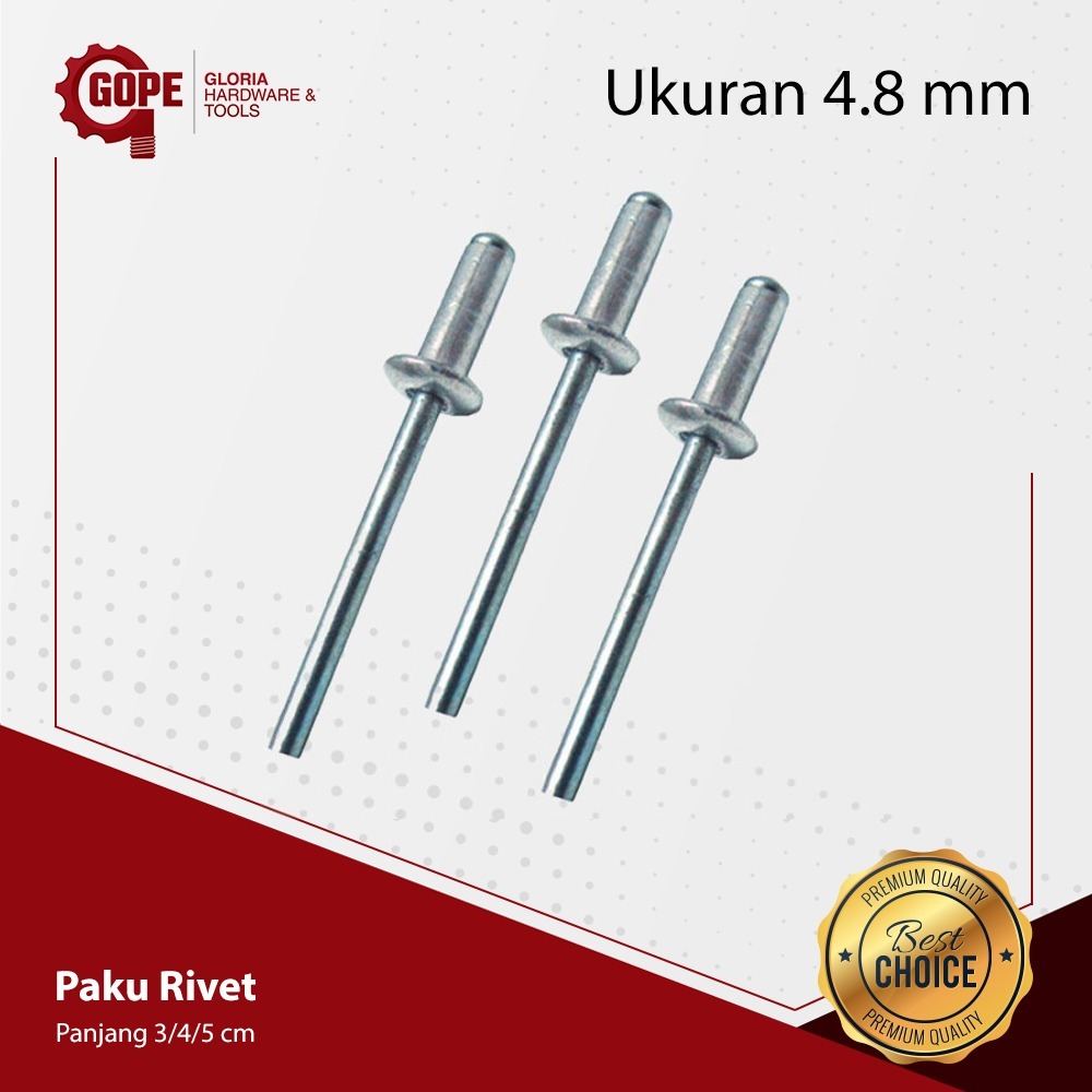 Paku Rivet Blind Rivetti Ripet Tembak 5 Mm