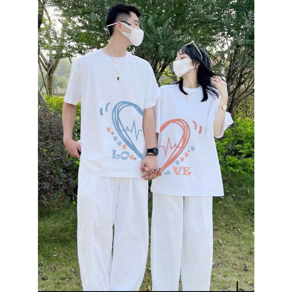 PULSE LOVE Kaos kapel Baju Couple kapelan Pasangan pacar pacaran