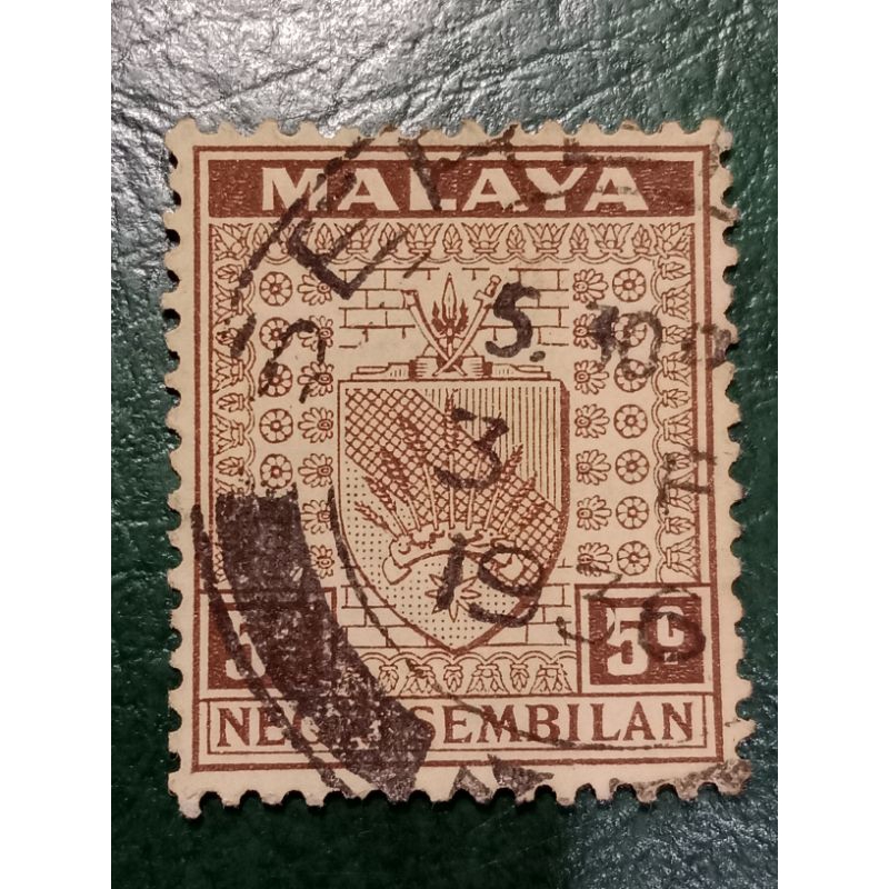 

Prangko Malaysia 5 C Malaya Negeri Sembilan Tahun 1935-1941 USED