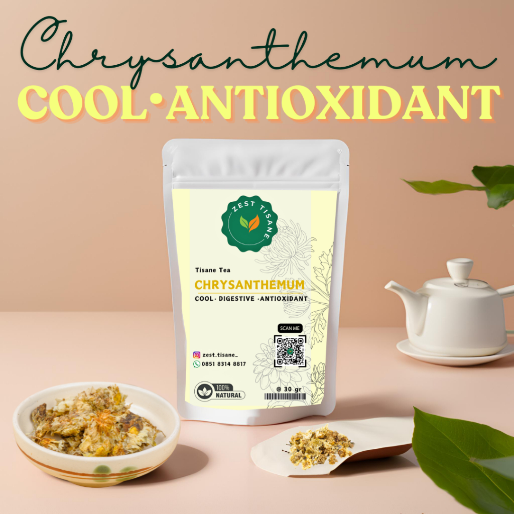 

Zest Tisane - Premium Chrysanthemum Flower Tea | Teh Bunga Krisanthemum Krisan | Teh Imun Immune | Teh Panas Dalam | Teh Sakit Tenggorokan | Teh organik