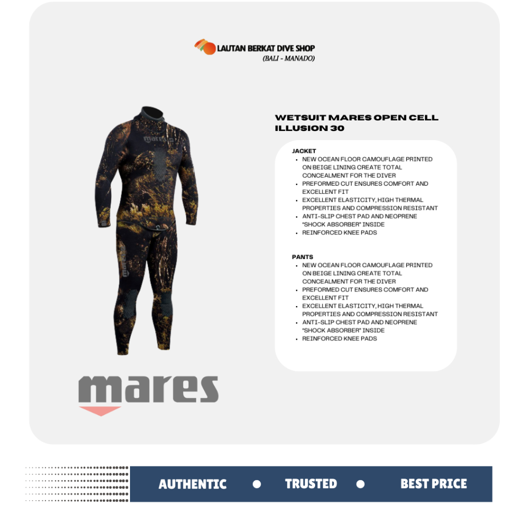 Wetsuit Mares Open Cell Illusion 30