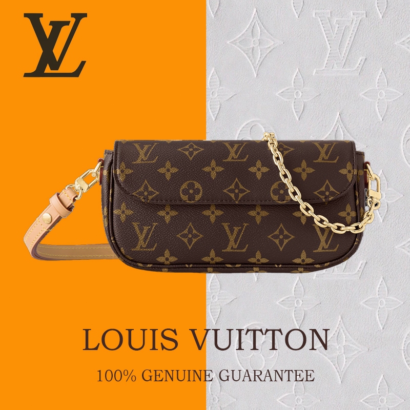 【100% original】LV Louis Vuitton IVY WOC/Tas Selempang Wanita/ Tas Wanita/Tas Selempang