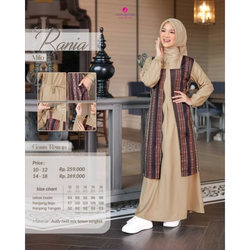 RRF RANIA - SARIMBIT RANIA - GAMIS REMAJA