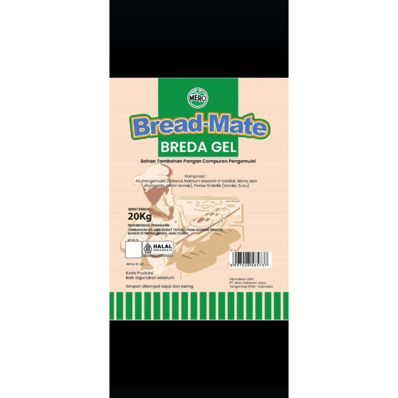 

HG BREAD GEL @4 Kg BAHAN TAMBAHAN ROTI AGAR TETAP LEMBUT