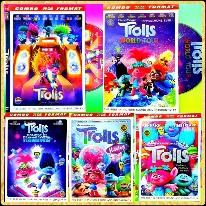Kaset Original Hd Video Film Kartun Anak Trolls Band Together Terbaru Terlaris