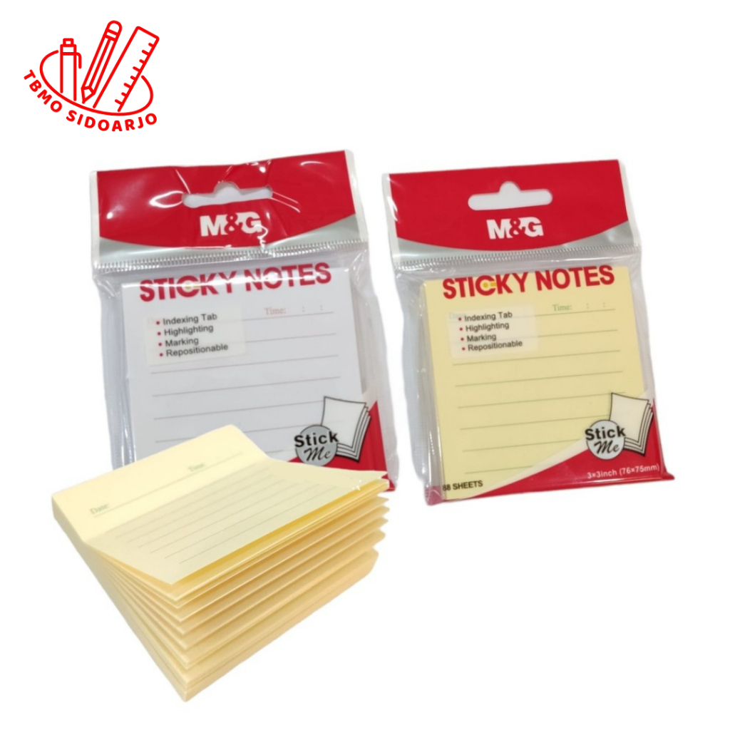 

TBMO M&G Sticky Note With Line Memo Tempel Garis 88 Sheet