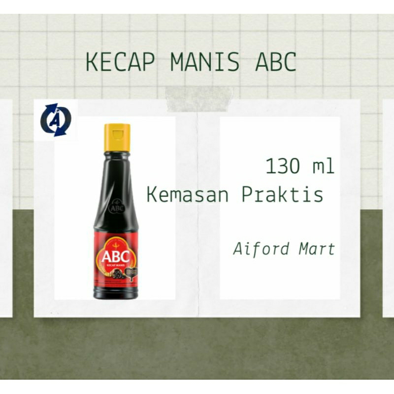 

ABC Kecap Manis Kemasan Botol Praktis 130ml