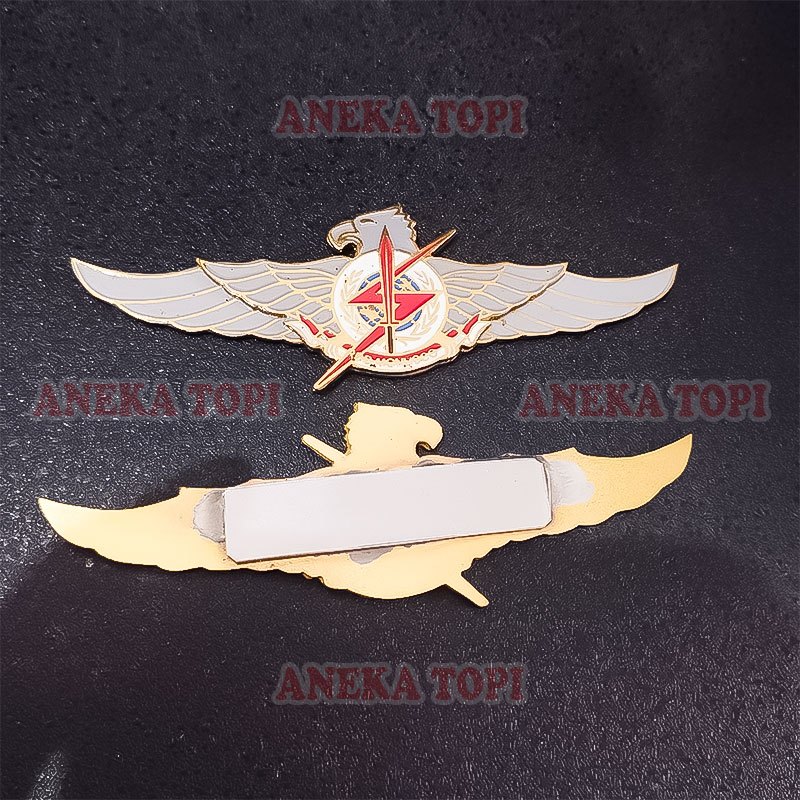Pin Wing Monusco Abu Brevet Wing Monusco Warna Abu - Aneka Topi