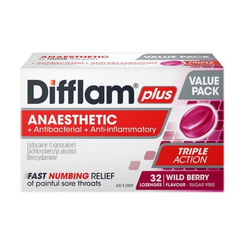 

Difflam Plus 32 Lozenges Wild Berry