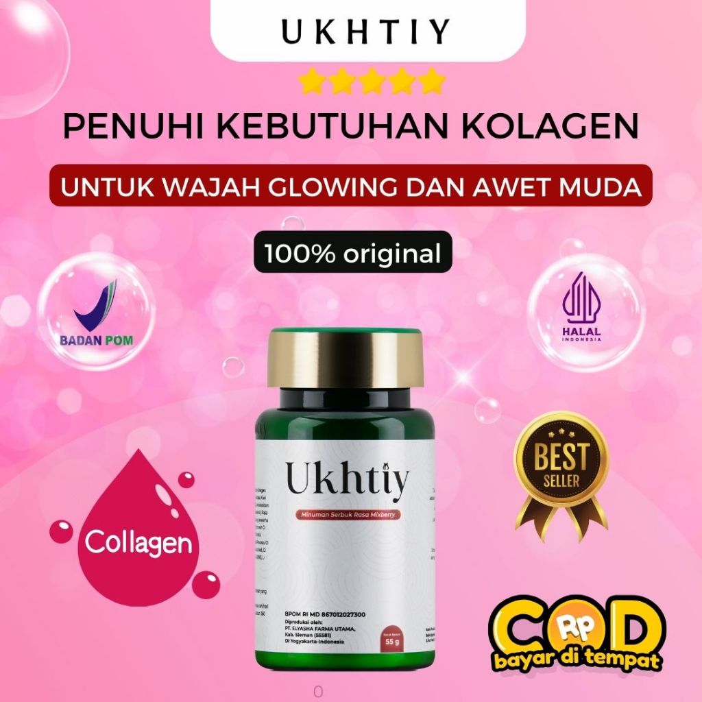 UKHTIY - Ukhtiy Minuman Collagen Pecerah Kulit BPOM