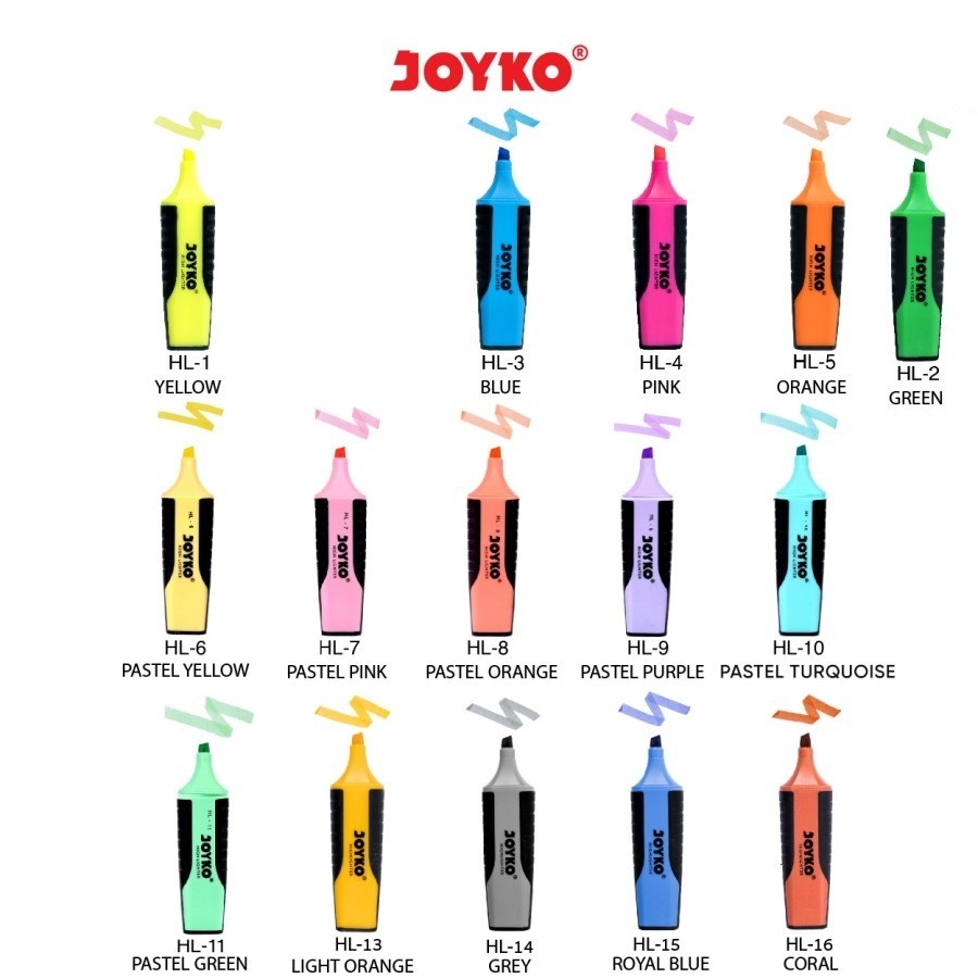 

Joyko Highlighter Penanda Berwarna