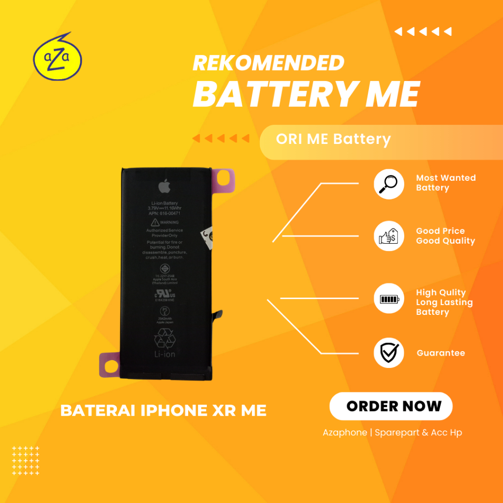 Baterai Iphone XR ORI ME