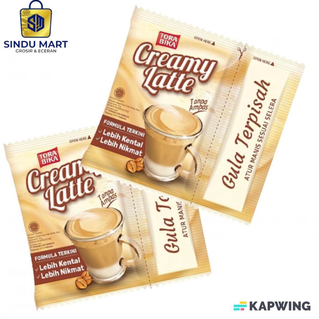 

torabika capuccino & creamy latte renceng isi 10x25gr