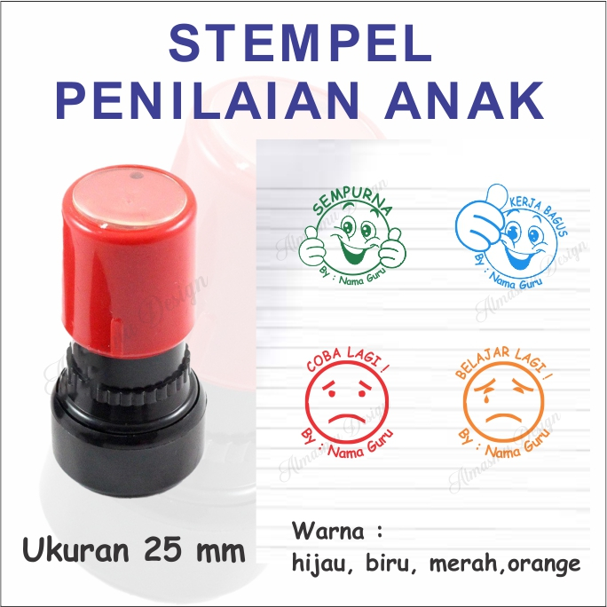 

(Bahasa Indonesia) Stempel Penilaian Anak Berkarakter Emoticon