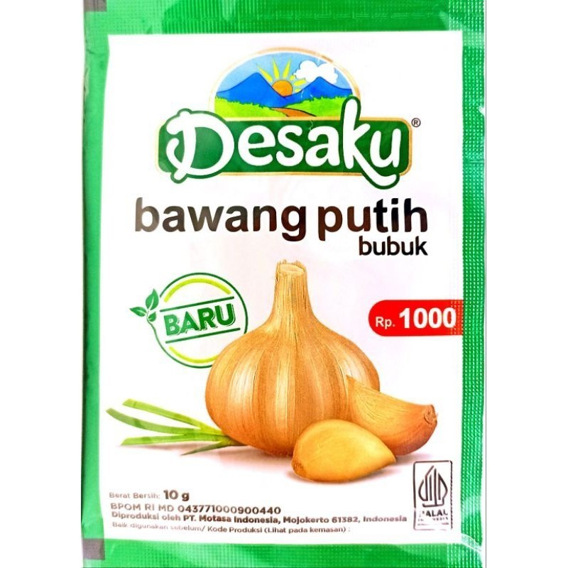 

KEMASAN BESAR DESAKU BAWANG PUTIH 10 GRAM