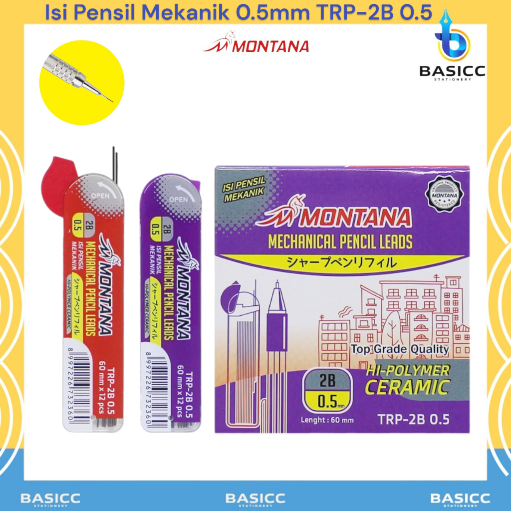 

Montana Isi Pensil Mekanik 0.5mm TRP-2B 0.5 | @ 1Tube