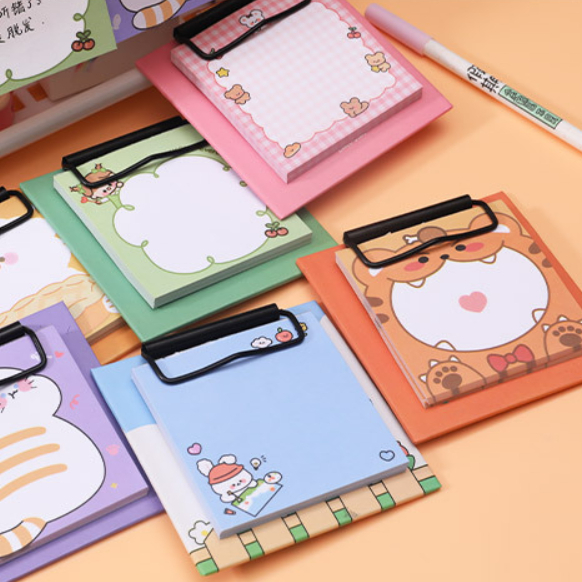 

Sticky Notes Free Clipboard / Memo Pad Karakter Lucu / Catatan Klip Papan Kreatif / Aesthetic Clipboard Sticky Notes
