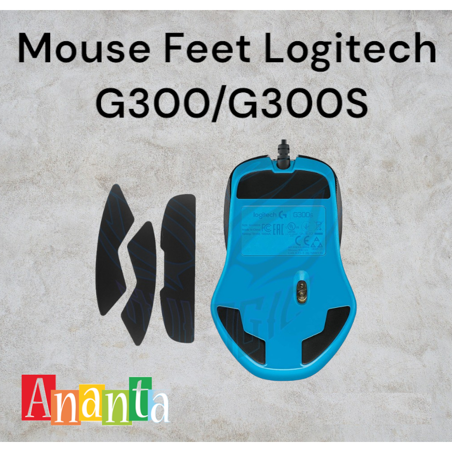 Mouse Feet Glide Logitech G300 / G300S Kaki Mouse Alas Mouse