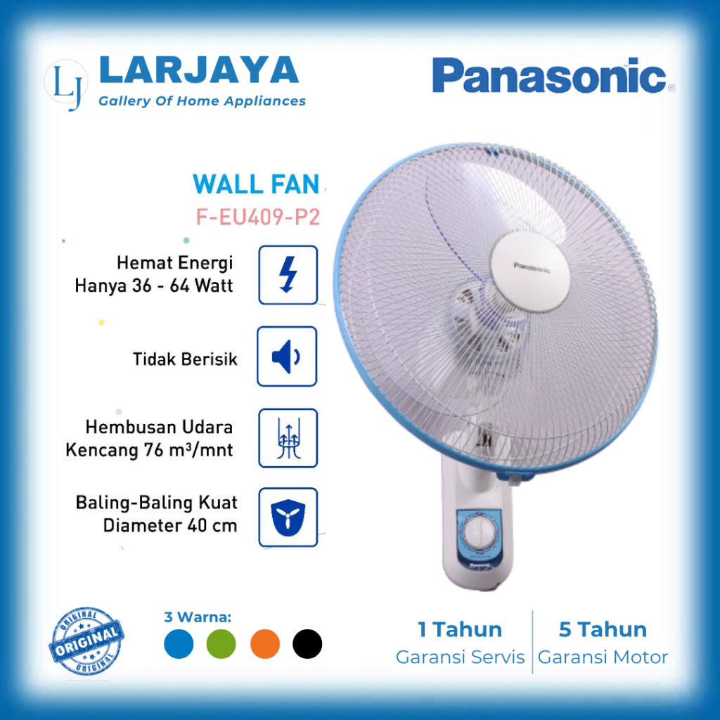 Panasonic Kipas Angin Dinding EU-409 Wall Fan 16" 16 inch 40 cm F-EU409 EU409
