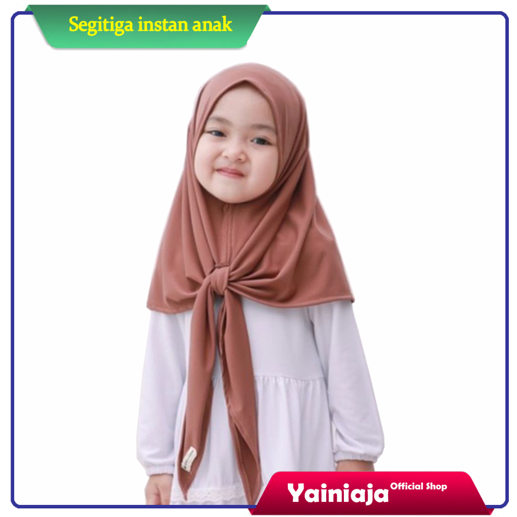 Jilbab Segitiga Instan Anak Kerudung anak perempuan