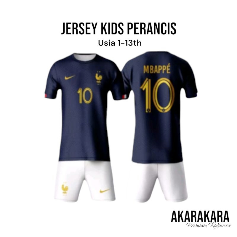 Jersey bola anak Perancis