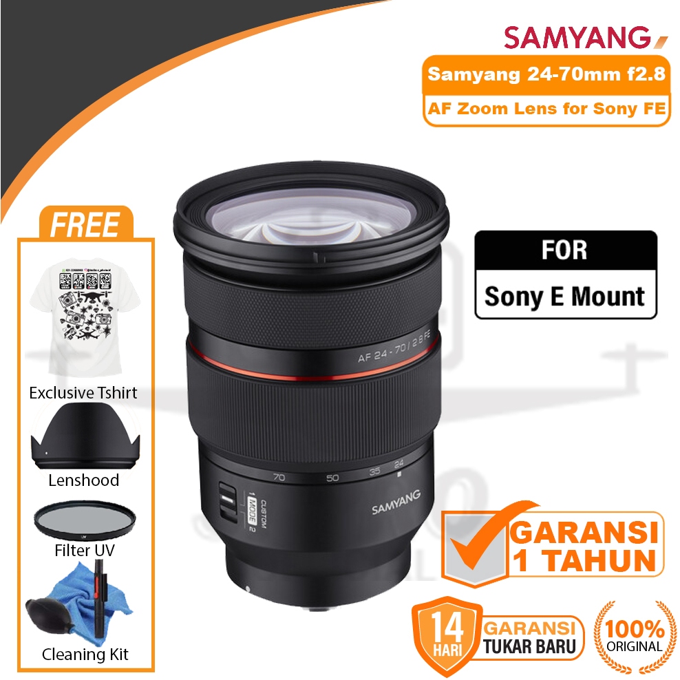 Lensa Samyang AF 24-70mm f2.8 FE Sony Fullframe Samyang 24-70 mm f/2.8 Original
