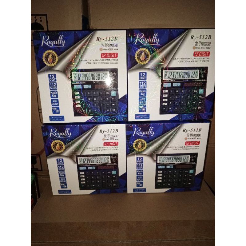 

kalkulator royal tipe 512 warna hitam