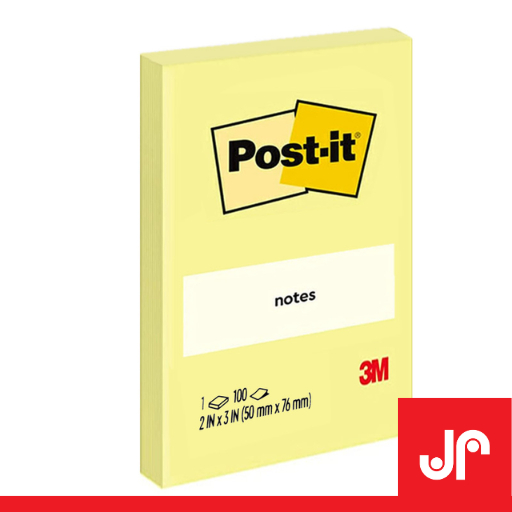 

3M POST IT STICKY NOTES YELLOW 50X76MM / NOTE SEKOLAH ANAK / NOTE PENANDA KALIMAT