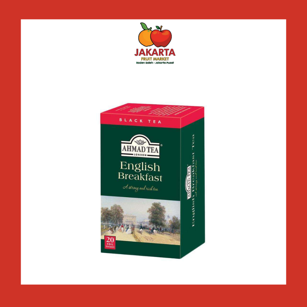 

AHMAD TEA ENGLISH BREAKFAST A STRONG AND RICH TEA 20 FOIL TEA BAGS