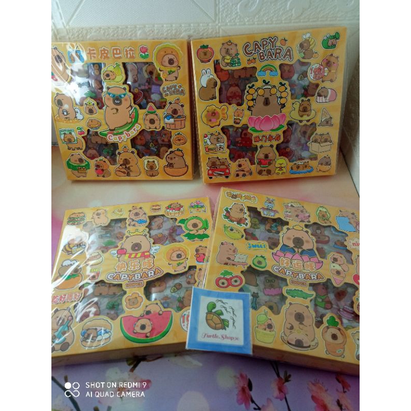 

Stiker capybara 1 box isi 100 lembar