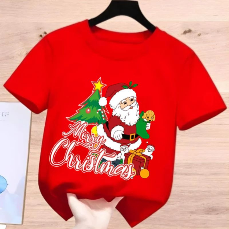 KAOS NATALAN ANAK, /KAOS ANAK MERRY CHRISTMAS