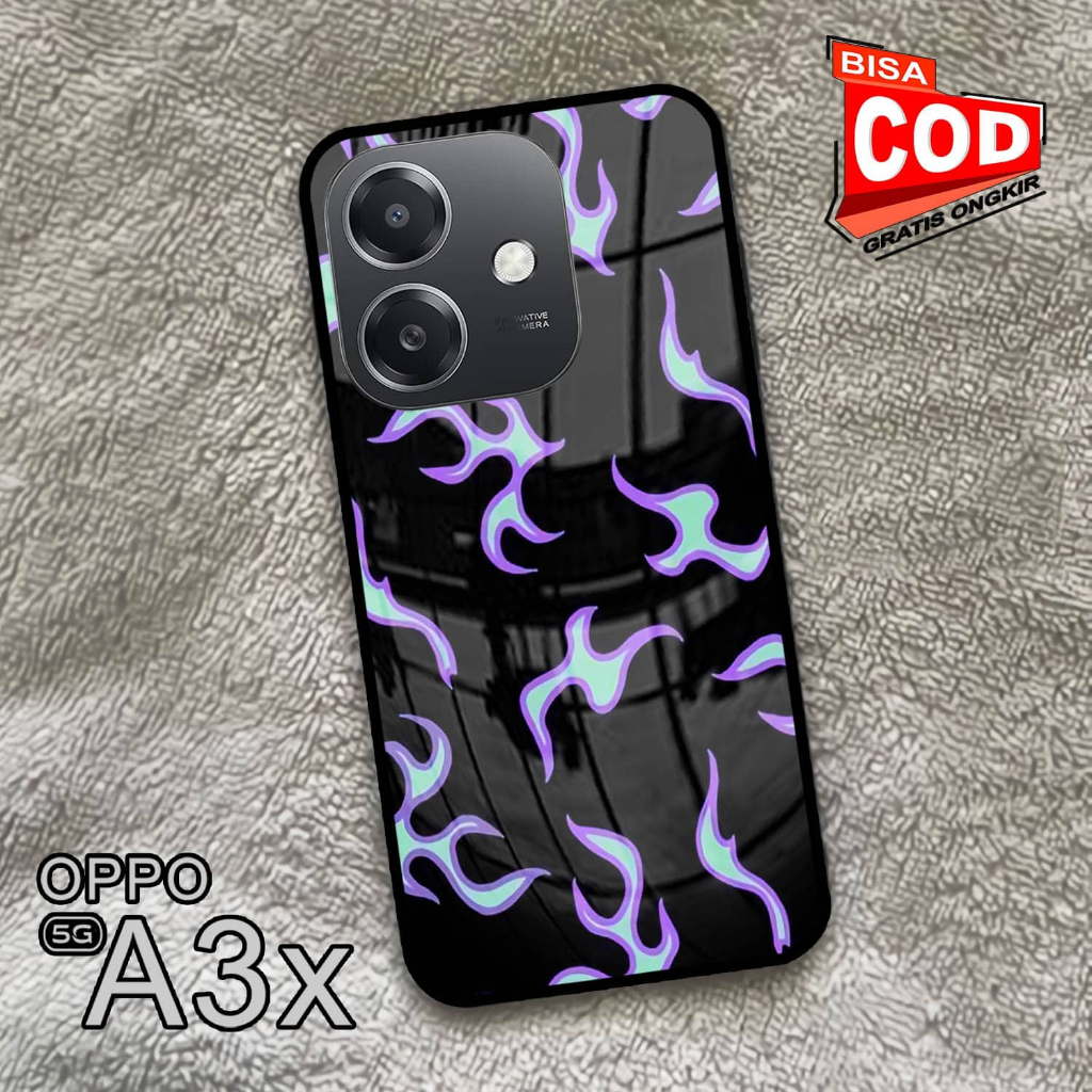 Softcase Glass Kaca | Case Kaca | Casing Kaca | OPPO A3X [S68]