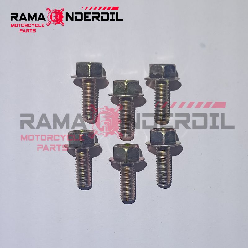 Satu set Baud / Baut spakbor belakang Supra X 125 batman