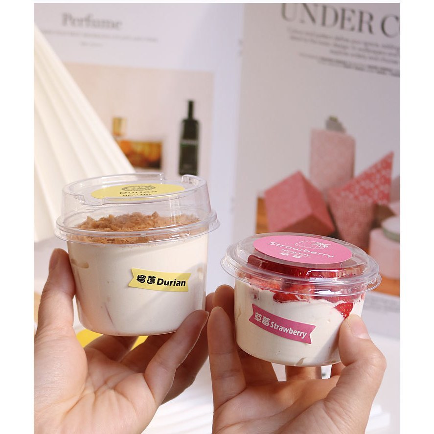 10pcs korean dessert Cup Premium dessert box tiramisu puding salad cup 150ML 250ML