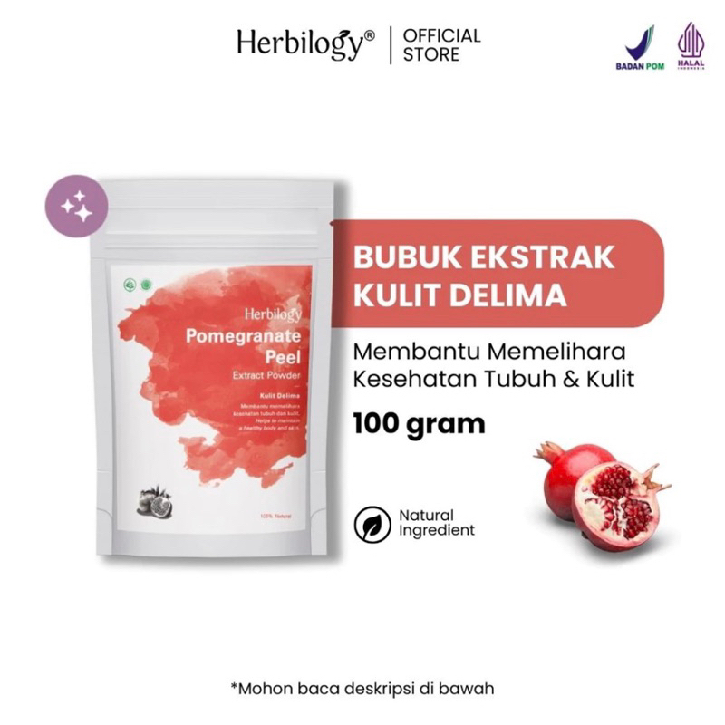 

Herbilogy Pomegranate Peel (Kulit Delima) Extract Powder 100g