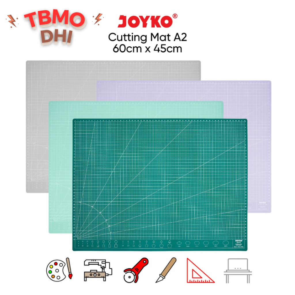 

TBMO Cutting Mat Alas Potong Joyko CM-A2 / CUTTING MAT Alas Potong A2