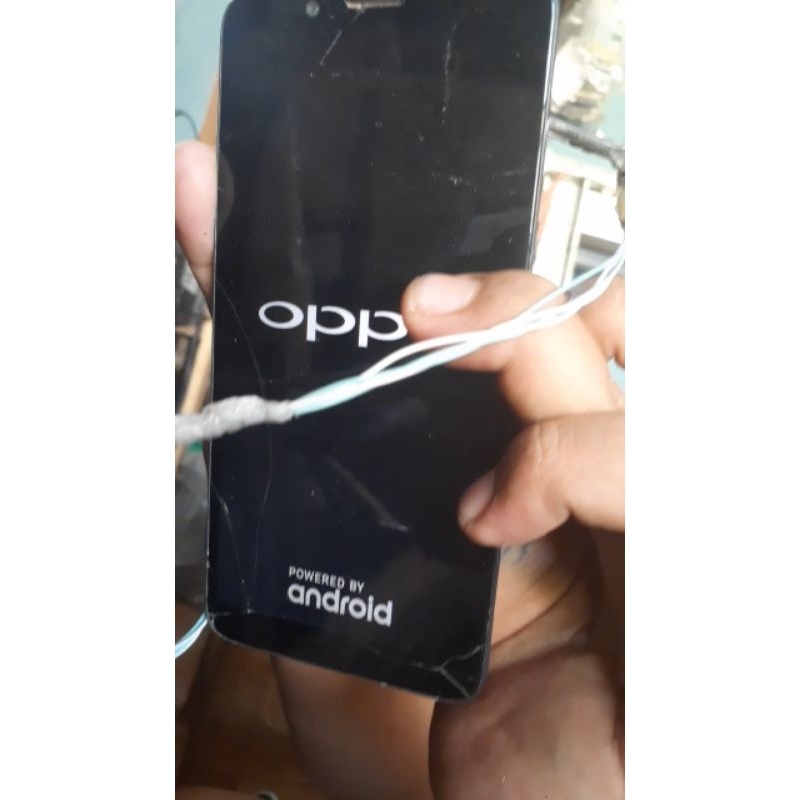 lcd tc hp oppo f5 minus tc retak ori cabutan Normal bonus kesing