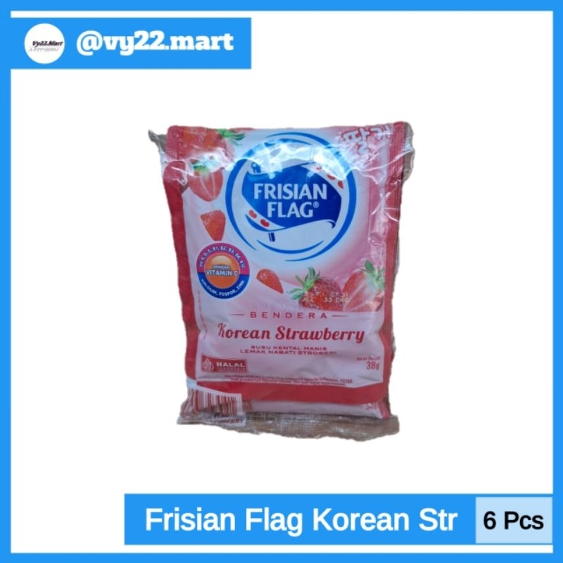 

Susu Kental Manis Frisian Flag Sachet Rasa Korean Strawberry isi 6Pcs