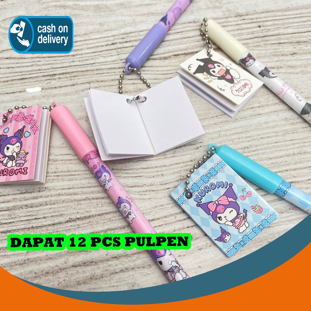 

SELUSIN (12 PCS) PULPEN GANTUNGAN BUKU KUROMI PG-1439 SANRIO PEN PENA BOLPEN BOLPOIN LUCU KARAKTER ANAK ALAT TULIS KANTOR SEKOLAH MURAH TERMURAH COD