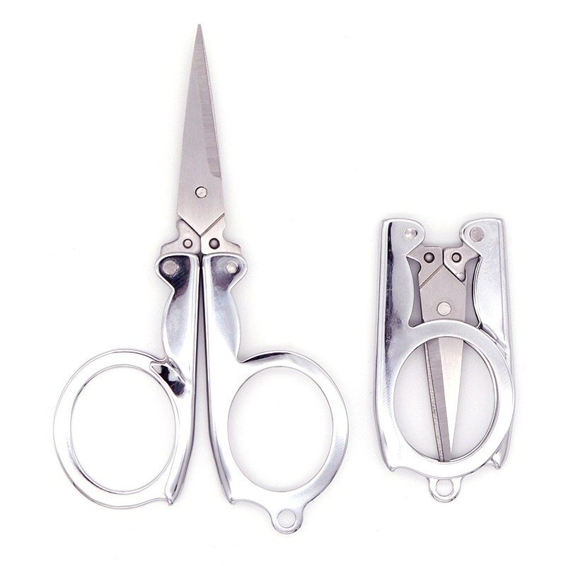 

Gunting Lipat Mini Stainless Tajam Trip Scissors Gunting Kecil Satuan