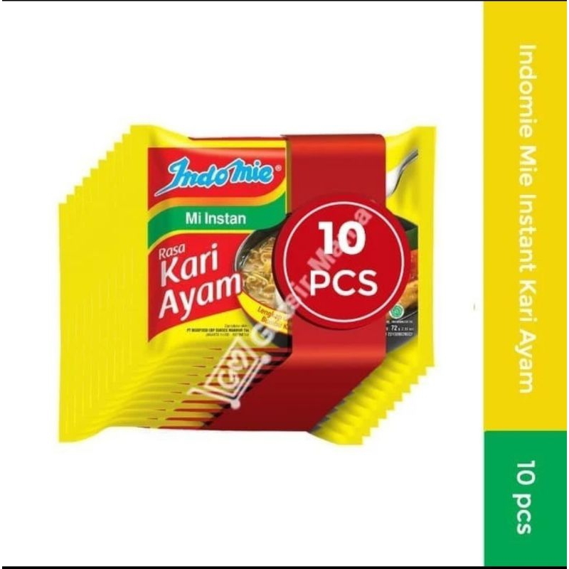 

10 bungkus Indomie kari ayam